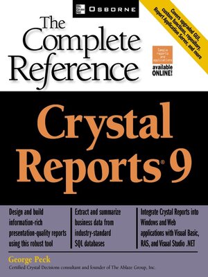 cover image of Crystal Reports 9
